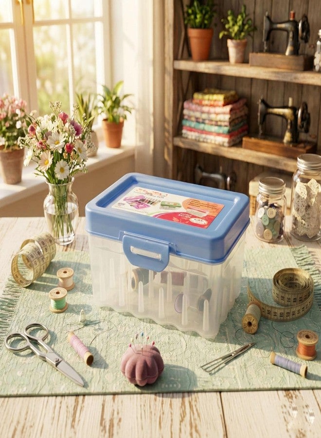 Faas Set of 1 Empty Sewing Threads Box Sewing Kit Storage Box (24 spools Empty Thread Box) - Image 4